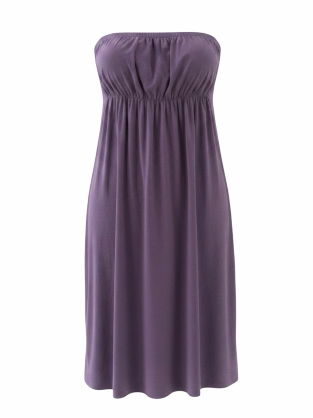 Victoria's Secret Purple Strapless Built in Shelf Bra Cotton Dress Size Small